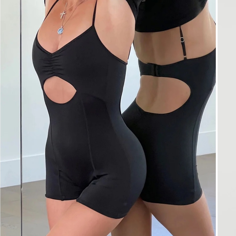 Frankie’s bikinis Clara cutout bodysuit